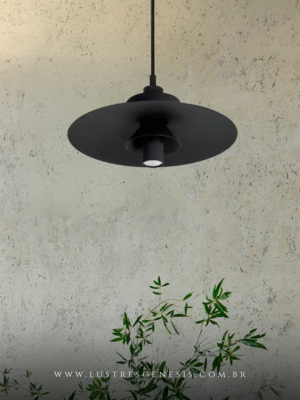 Luminaria Pendente Guanumbi Minimalista Lustre para Cabeceira de Cama, Lavabo, Banheiro, Balcao de Cozinha e Bancada Area Gourmet